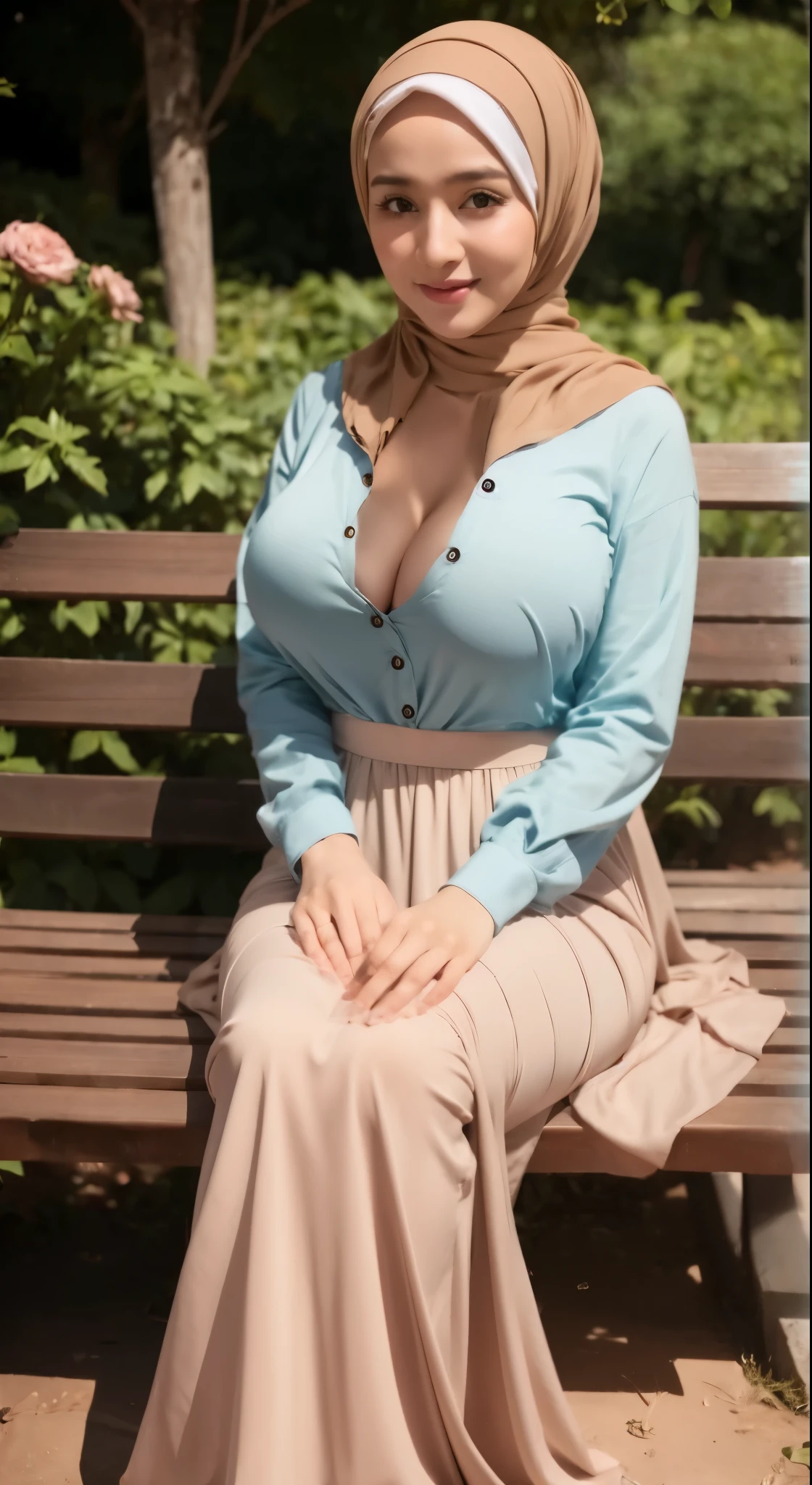 Hijab big breast realistic