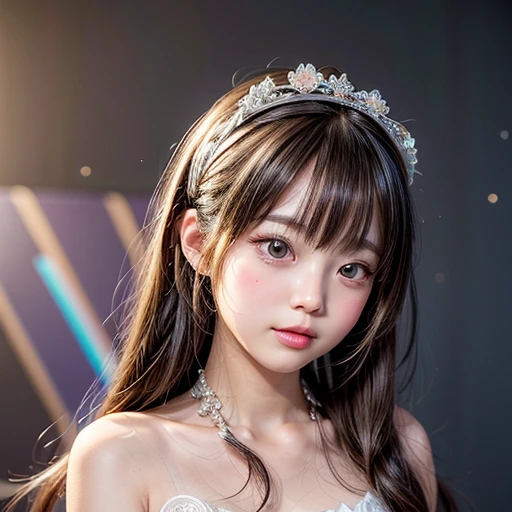 NSFW, 8k, High-level, absurd, masterpiece, best quality, primitive, very detailed CG, very detailed wallpaper, perfect lighting, Extremely detailed (((The personifying " Hanshin Tigers " as a Little Girl))), MysticSight, Tyndall effect, Tyndall scattering, Studio gray background with (many Dazzling RainbowColor particles BokeH:1.28), (RoundlyButts, ThighGap), (Exposed:0.4), (Assfocus with looking ahead), BREAK (NOGIZAKA face variations) Extremely Detailed very KAWAII face variations, perfect anatomy, Childish, captivating gaze, elaborate detailed Eyes with (sparkling highlights:1.28), long eyelashes、Glossy RED Lips with beautiful details, Coquettish tongue, Rosy cheeks, Radiant PearlSkin with clear transparency . { (Dynamic LifeLike expressions:1.4) | :d) }, (large eyes:-1) .