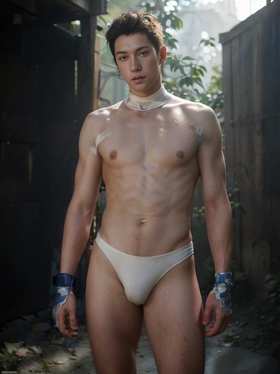 (masutepiece,High resolution,ultra - detailed:1.0),1(Boy,Robot Boy),Perfect male body,Look at the camera,Delicate eyes and delicate face,extremely details CG,Unity 8k wallpaper,intricate-detail,solo person,Detailed face, (Futuristic skin-perfect white bodysuit), Best Quality, hands visible, (White Gloves), Beautiful and delicate blue short hair:1.5 , full length shot(fls) , big thighs , big hips , insane details, hyper details , photorealistic , only male , handsome boy , puffy nipples , 16k resolution , ultra-high clarity , hyperrealism, uhd,. K-pop idol , whore , slutty whore , swollen nipples , defeat , grins ,thick thighs, thick hips , male , (((unrealistic wide hips , unrealistic wide pelvis))) , bare thighs , sexy ,bare hips , epic reality , ultra realism , ultra photorealistic , front view , (((only boy , only male))) , (boy ,male)
