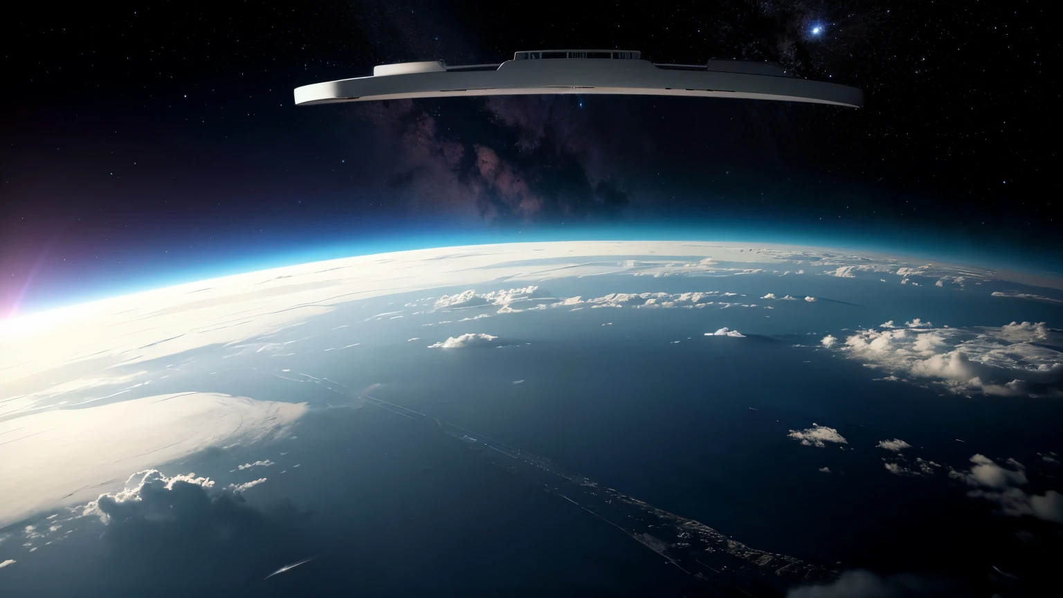 \Imagine floating through the vast expanse of space. What kind of ambient music would capture the tranquility and awe of such an experience?\