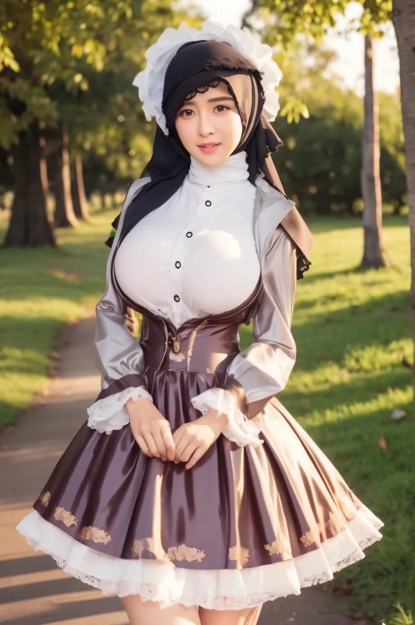 Hijab big breast realistic