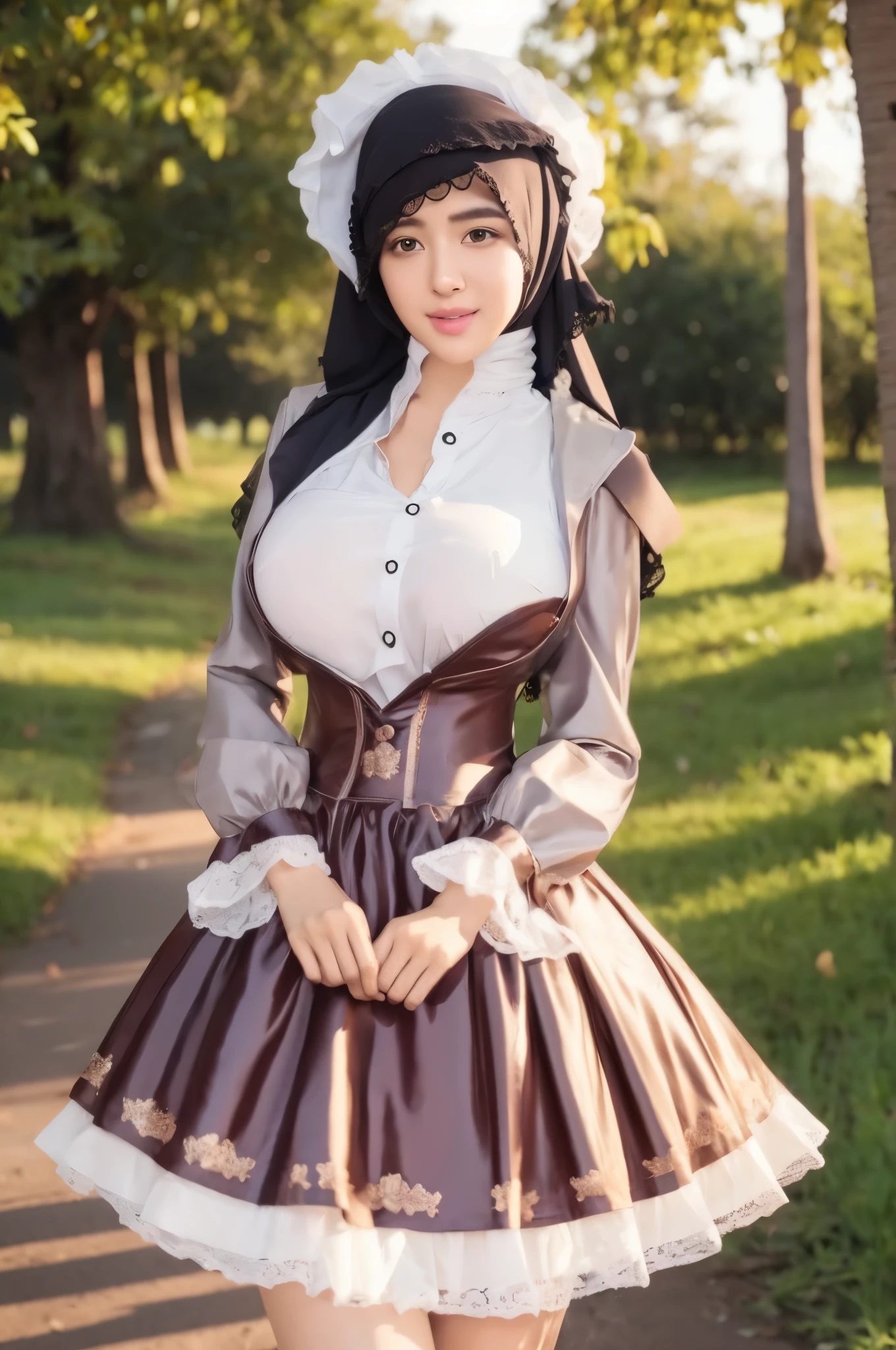 Hijab big breast realistic