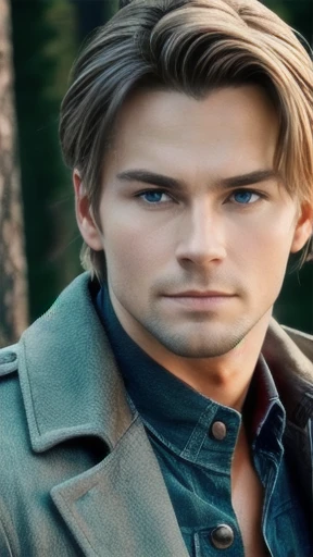 a Finnish men heartthrob. and focusing on the character's face.