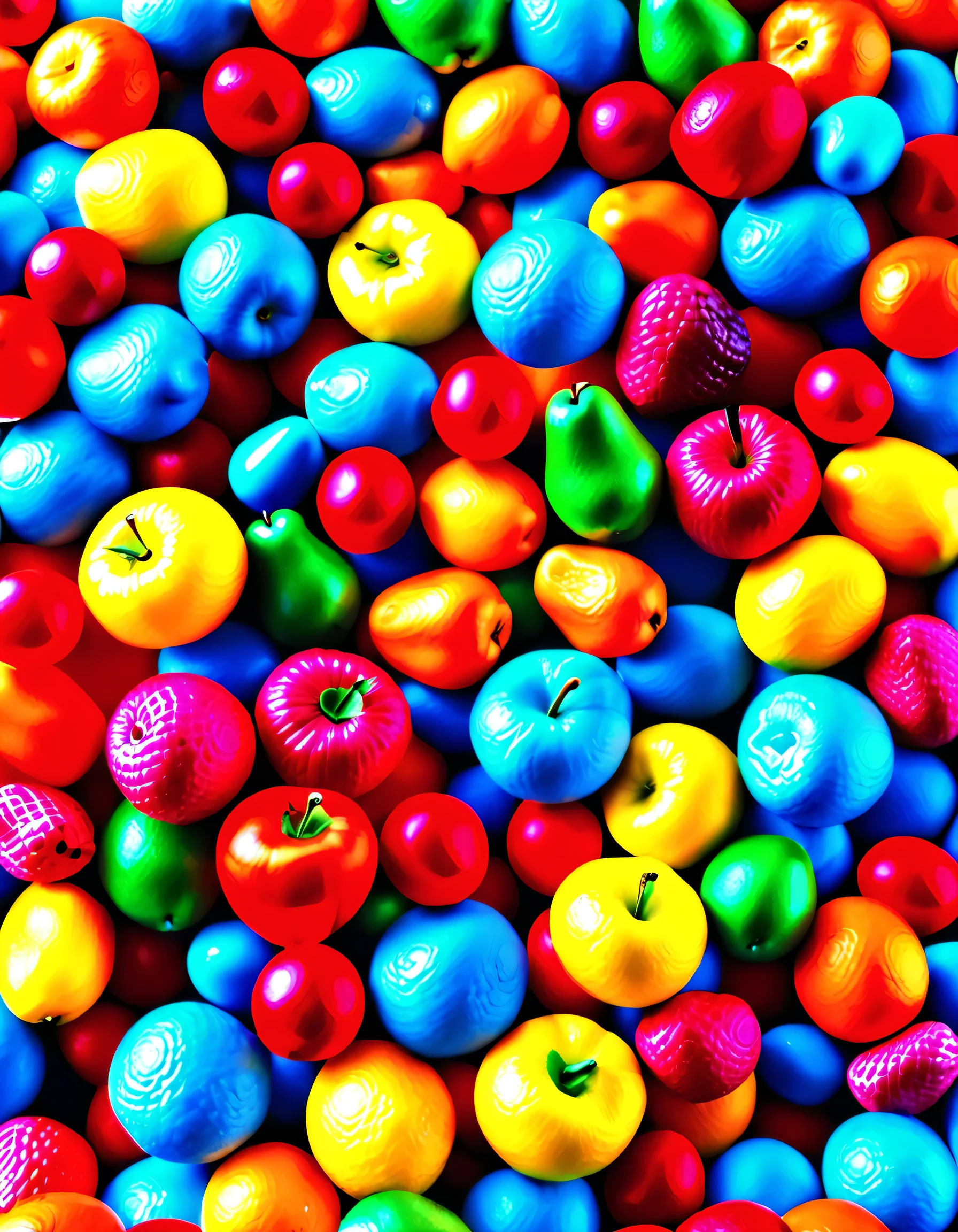 Colorful and sama々Fruits