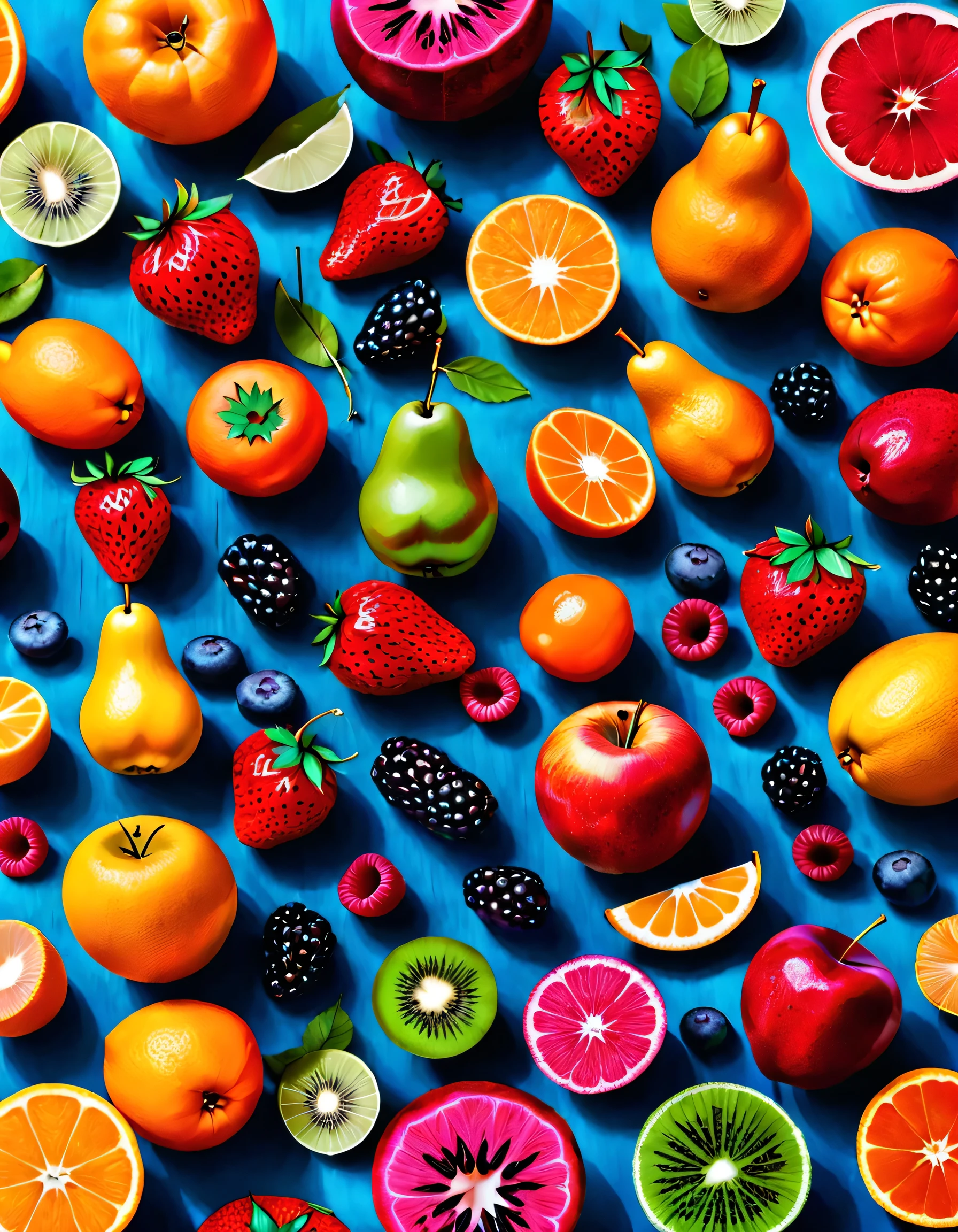Colorful fruits