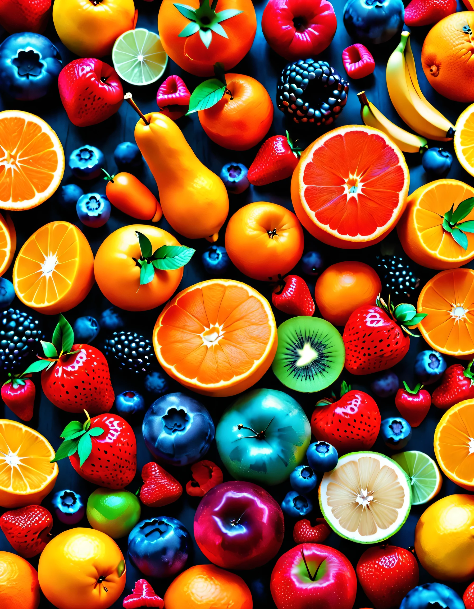 Colorful fruits