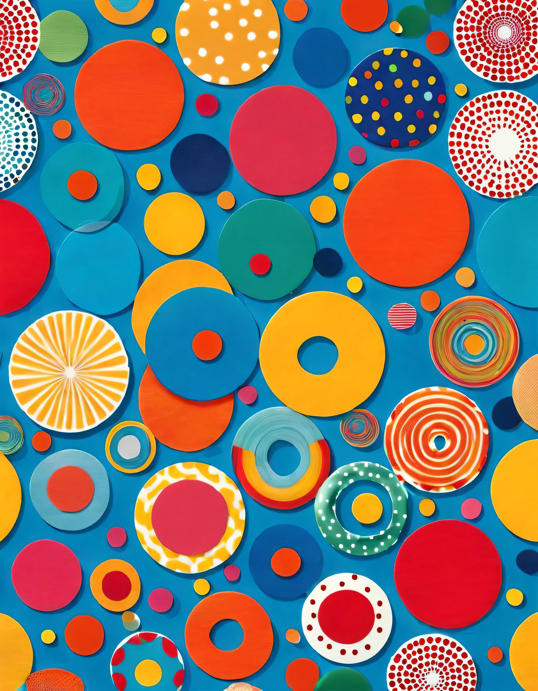Stylish design、Colorful polka dots