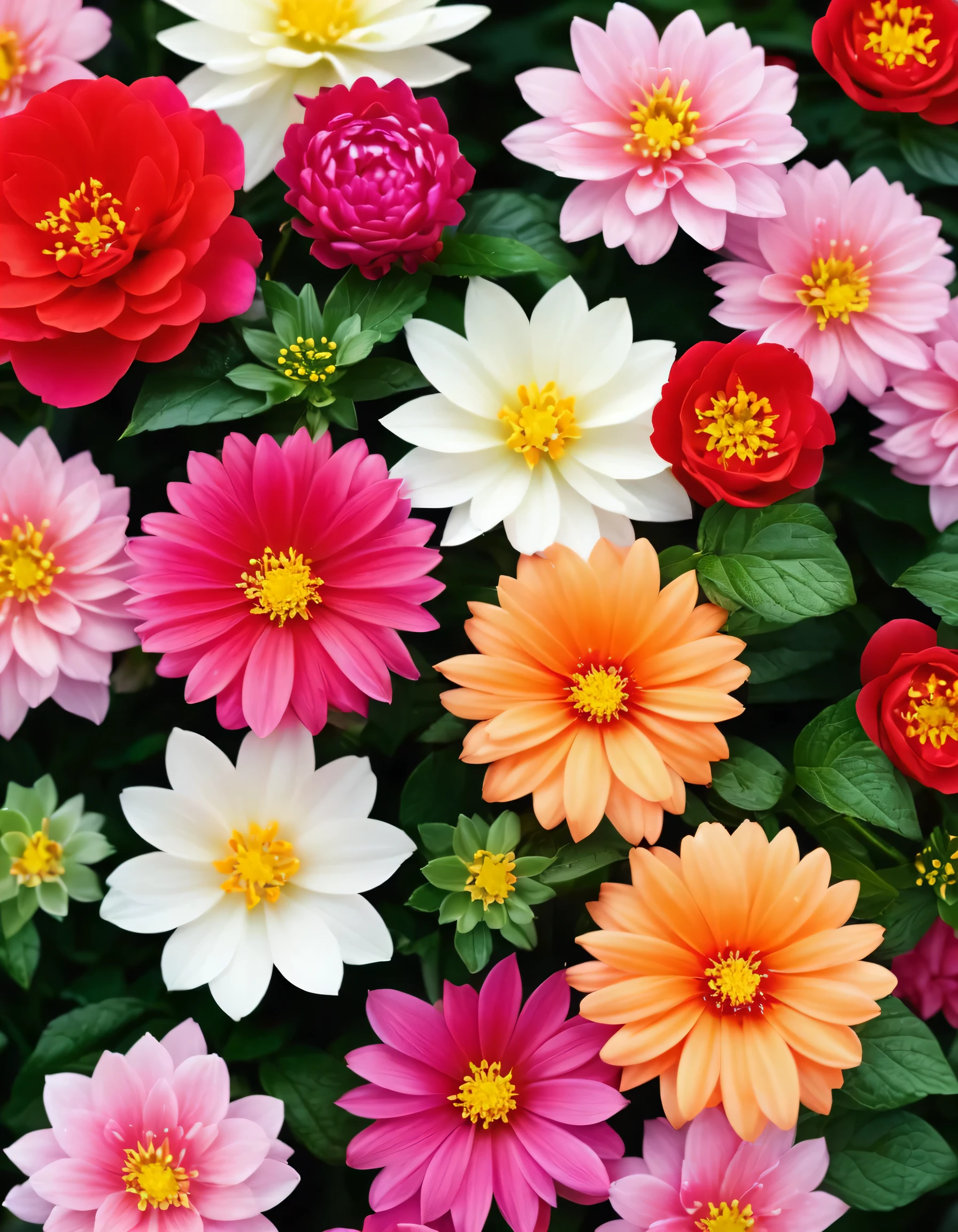 Stylish design、Filled with colorful flowers