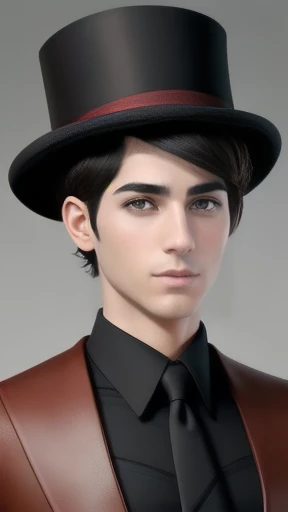a heartthrob Haredi man with stylish short hair. Focus on the character's face.