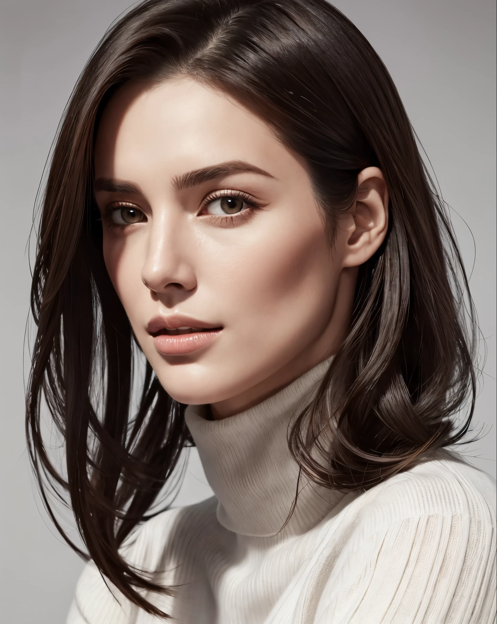 A woman with long hair and a turtleneck top, Gorgeous and attractive face, Attractive female face!!!, Attractive beautiful face, Very beautiful face, Photorealistic beautiful faces, A stunning face, Gorgeous face, Beautiful and realistic face, Perfect Face ), Beautiful Fine - Face, perfect natural skin tones, Maia Sandu, Beautiful realistic face, 30 year old French woman
