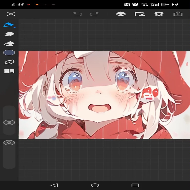 Close up of cartoon character wearing red hat, She has a cute expression, In the anime painter studio, Cute anime face, she has a cute face, Anime cute art style, cartoon animation, Cute girl anime visual, , Produced in collaboration with Anime Painter Studio, Cute anime style, ig studio anime style, Second dimension style