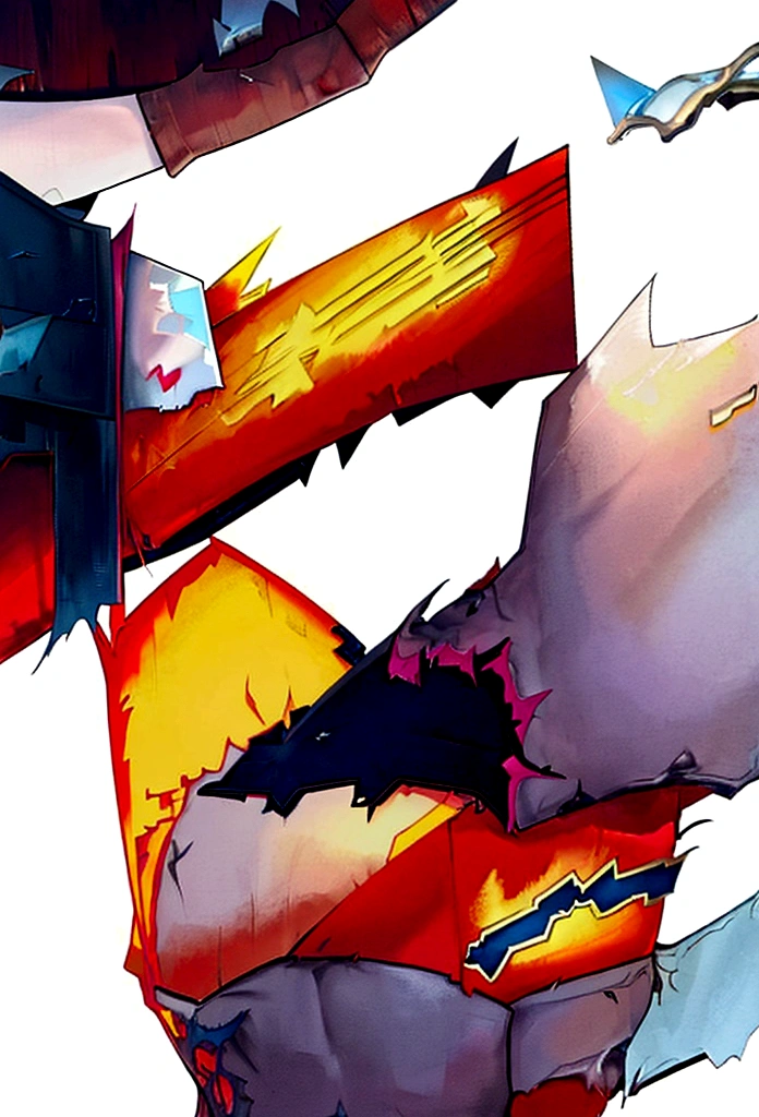 (solo:1.5),(1boy:1.3),(topless_male:1.5),janemba,standing,(wasteland),(wind_lift),(bare shoulders:1.7),((armor fragments:1.7)),(battle damage:1.5),(tearing clothes:1.8),fang_out,(evil smile:1.2),