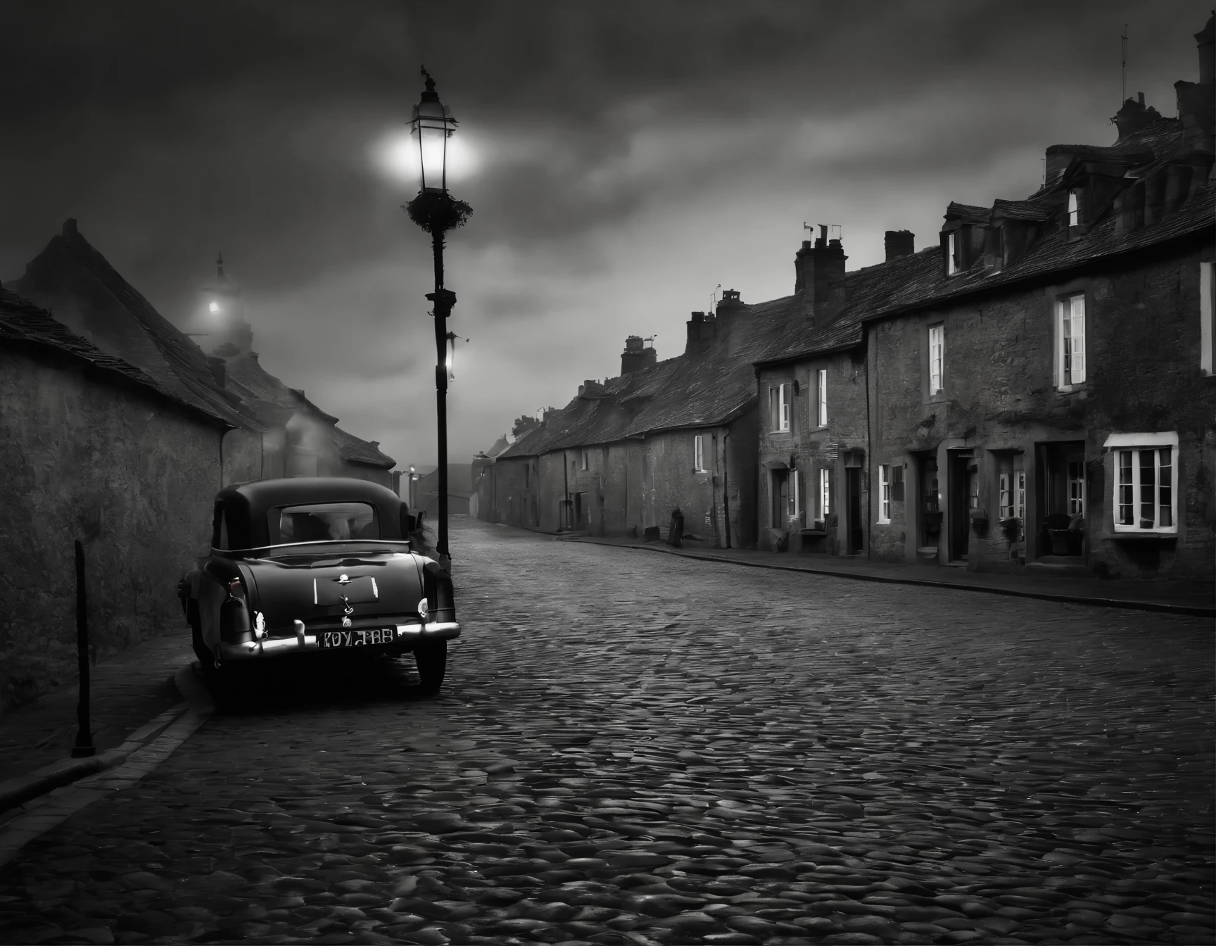 Begin by setting the title for the image, which captures the somber nature of the historical event.
