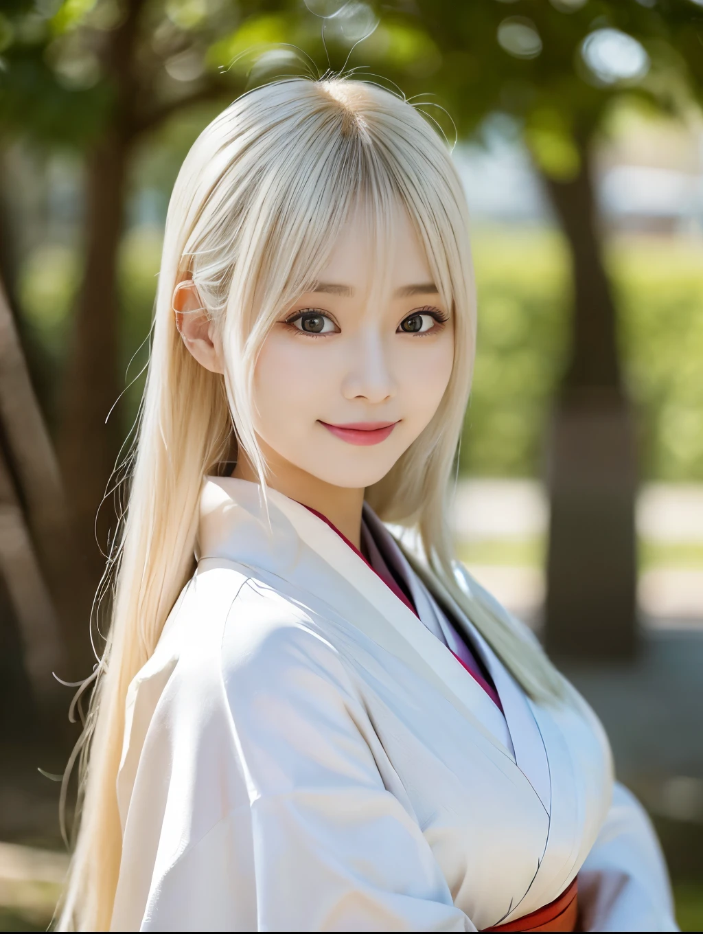 1024:Size of 1024,( Masterpiece, highest quality), 98k, ((Perfect Anatomy:1.2)),Beautiful Japanese Women, Succubus,(one person:1.3), 20-year-old, Small face,(Cute face:1.2),Smiling, Larger breasts, ,Beautiful and detailed eyes, Evenly spaced eyes 1.2, long platinum blonde hair,(Random Hairstyles), (Highly detailed face and skin texture), Beautiful face in golden proportions,White skin,(Kimono Beauty:1.2),Random sexy poses、Angle of view that shows waist、(Expose the valley:1.2)
