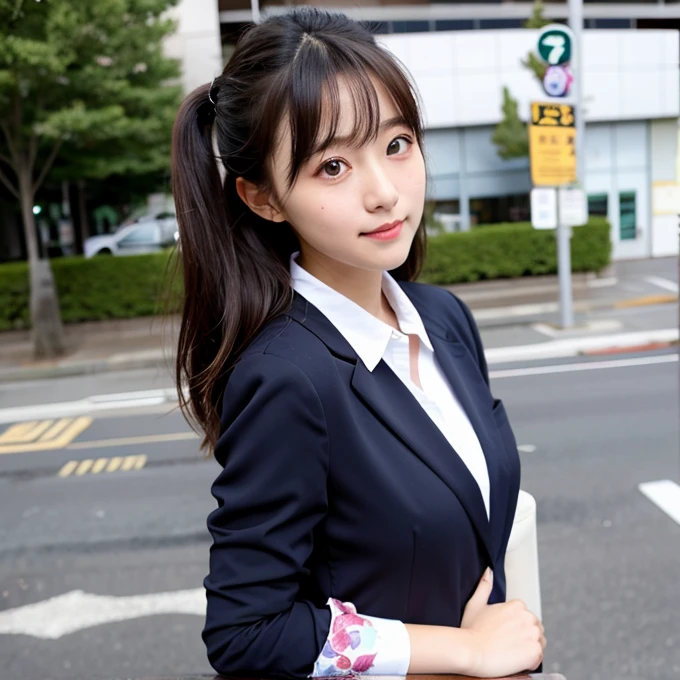 Cute Japanese 、Front Angle、Blazer