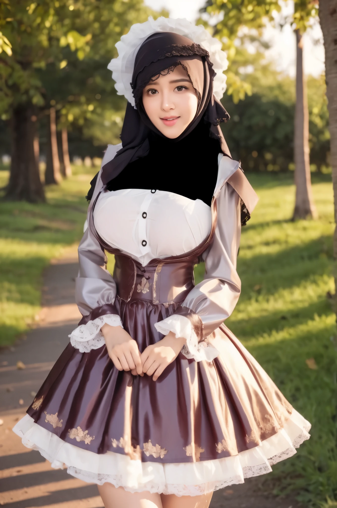 Hijab big breast realistic