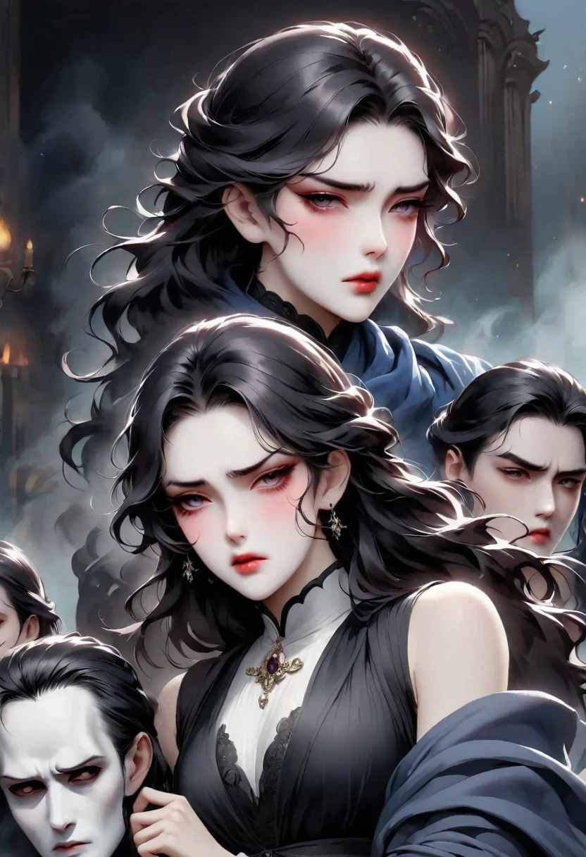 Disgusted Look,Cold and arrogant noble lady,Stubborn and prejudiced expression of disgust,Show the sarcastic face to the fullest