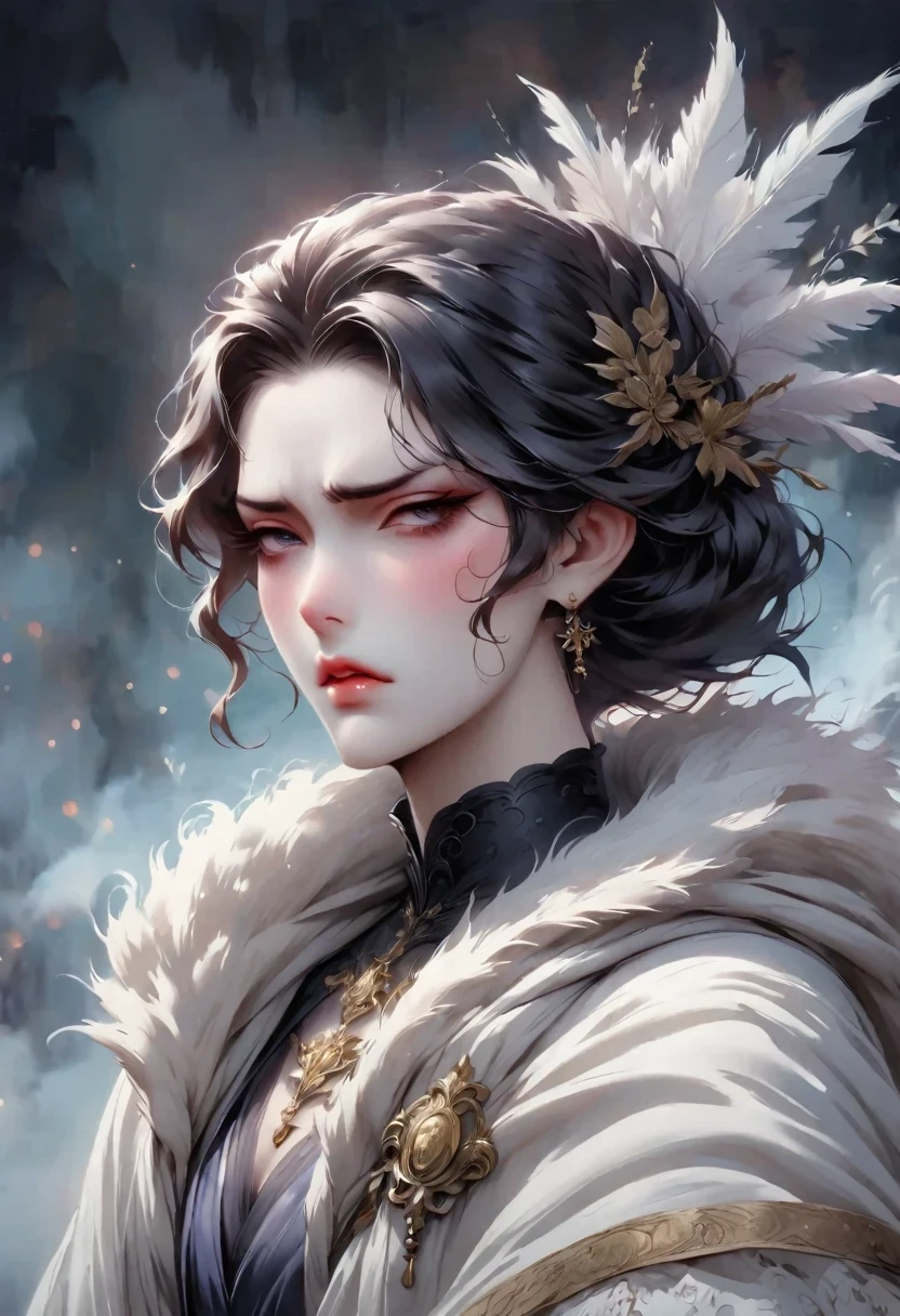 Disgusted Look,Cold and arrogant noble lady,Stubborn and prejudiced expression of disgust,Show the sarcastic face to the fullest