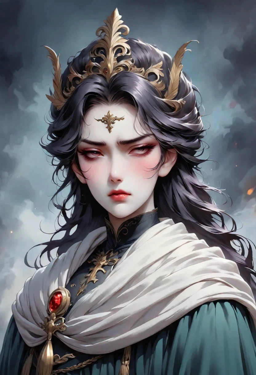 Disgusted Look,Cold and arrogant noble lady,Stubborn and prejudiced expression of disgust,Show the sarcastic face to the fullest