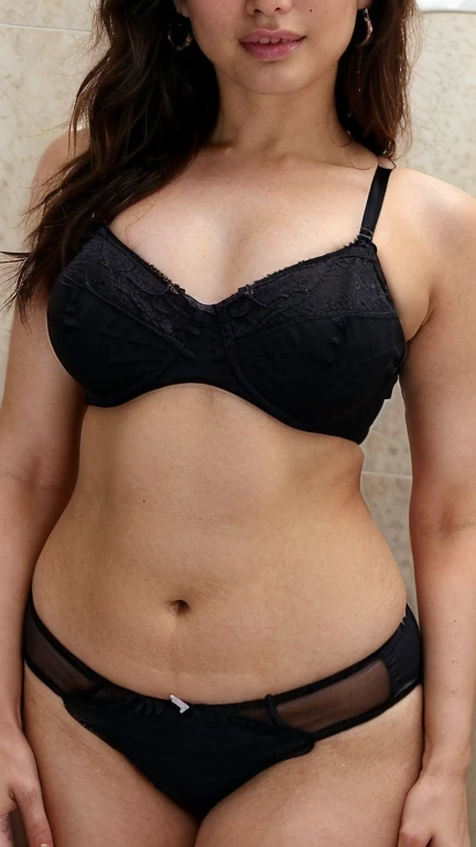 Closeup body bustshot, T4mm,milf,Masterpiece,only full body close up of a average size woman with cropped head photo,(( sexy mini black bra and panty)),(((selfie))), very seductive pose, in a bathroom, close body shot, stylish pose, sexy girl, beautiful pose, sexy pose, side boob, very sexy pose,, gorgeous lady, chest up bust shot, 33 year old,((tall body)),(((body closeup)))