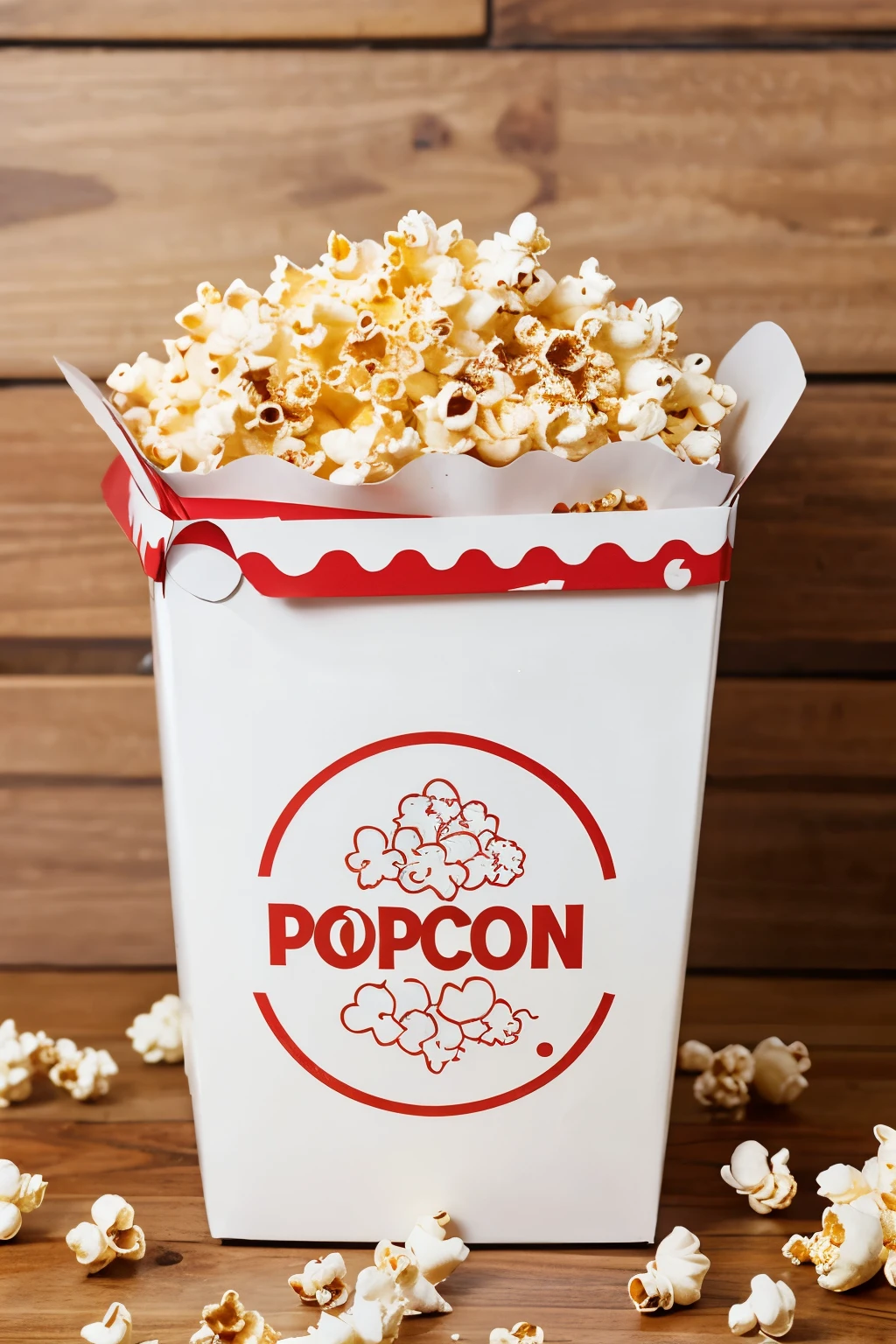 logo for selling popcorn online which is very delicious and addictive