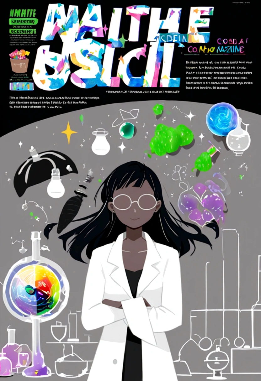 Make a 2D image of the cover of a magazine of a scientific article with a health theme