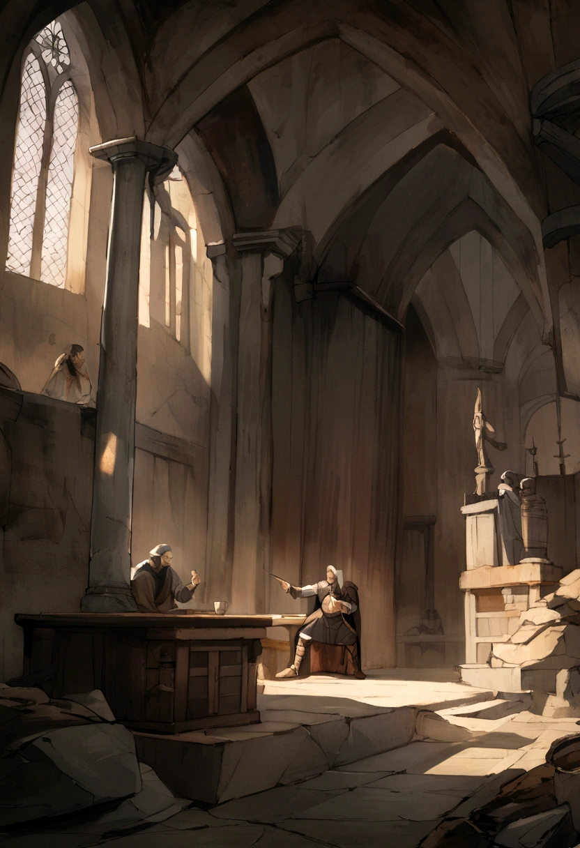 painting of a medieval painting Dom gonçalo aFONSO
