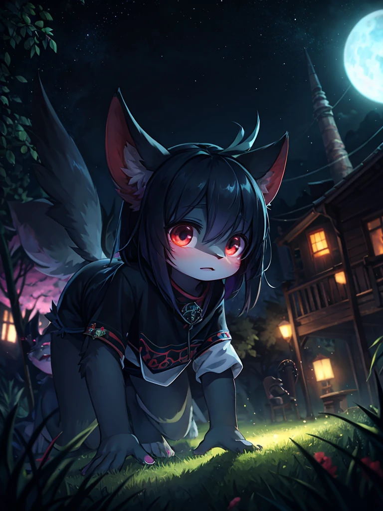 Hallucination, daydream , horror , bokeh , night springs