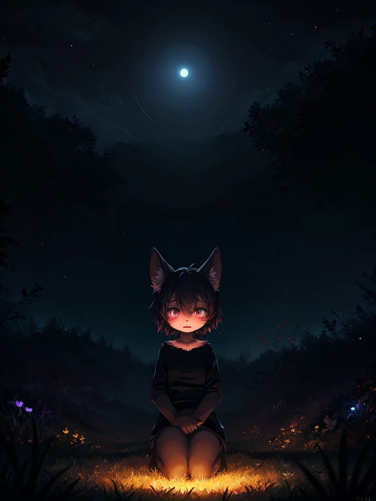Hallucination, daydream , horror , bokeh , night springs , Dominated by darkness