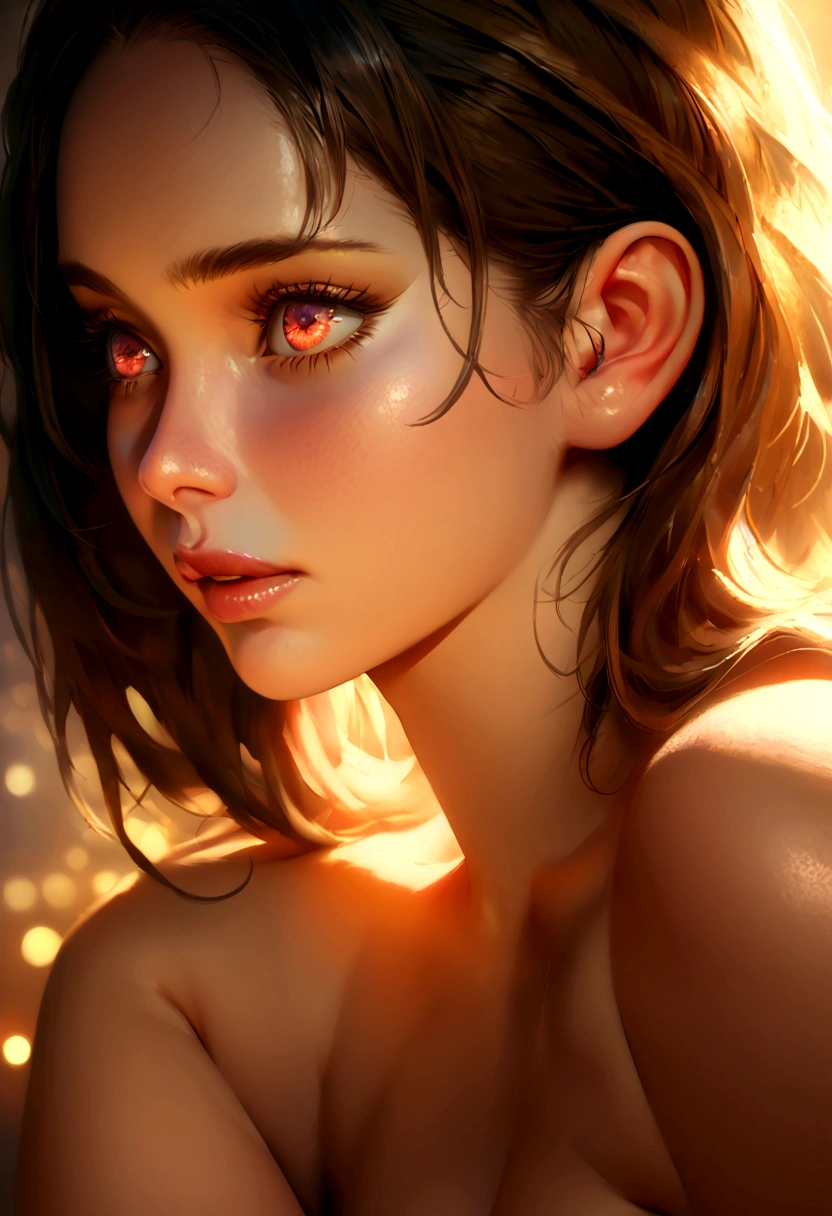 a naked girl with medium breasts, highly detailed, photorealistic, beautiful detailed eyes, beautiful detailed lips, extremely detailed face, long eyelashes, flawless skin, delicate facial features, feminine, graceful, sensual, elegant, soft lighting, warm colors, natural skin tones, glowing skin, chiaroscuro lighting, cinematic composition, masterpiece nsfw, porn