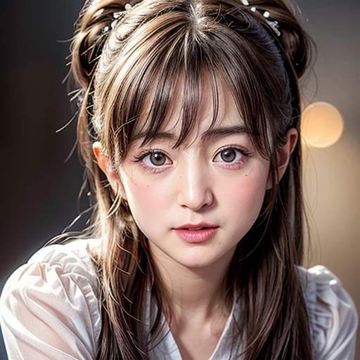 NSFW, 8k, High-level, absurd, masterpiece, best quality, primitive, very detailed CG, very detailed wallpaper, perfect lighting, Extremely detailed (((The personifying " John Lennon " as a Little Girl))), MysticSight, Tyndall effect, Tyndall scattering, Studio gray background with (many Dazzling RainbowColor particles BokeH:1.28), (RoundlyButts, ThighGap), (Exposed:0.4), (Assfocus with looking ahead), BREAK (NOGIZAKA face variations) Extremely Detailed very KAWAII face variations, perfect anatomy, Childish, captivating gaze, elaborate detailed Eyes with (sparkling highlights:1.28), long eyelashes、Glossy RED Lips with beautiful details, Coquettish tongue, Rosy cheeks, Radiant PearlSkin with clear transparency . { (Dynamic LifeLike expressions:1.4) | :d) }, (large eyes:-1) .