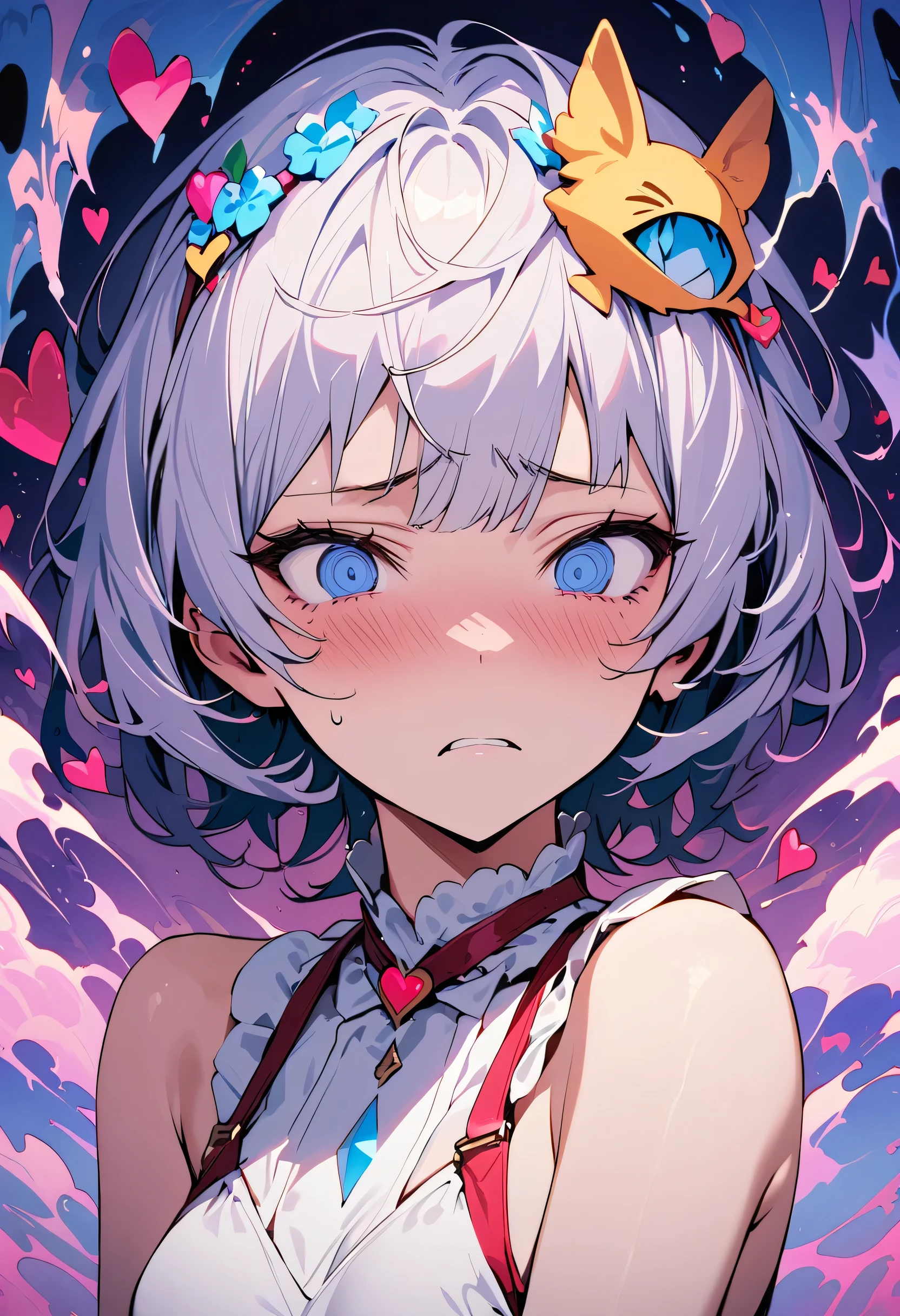 ((A look of disgust:1.3)),、((Upper Body:1.3))masterpiece, highest quality, Illustrations for novels, High resolution, ??? Adult content, Sensual, Intimate, Emotional, Passionate, romantic, sweet, Adorable, Innocent, Pure, Fascinating, Fascinating, attractive, Mysterious, Fascinating, Fascinating, Immersive, Fascinating, dream-like, Surreal, Imaginative, Whimsical
