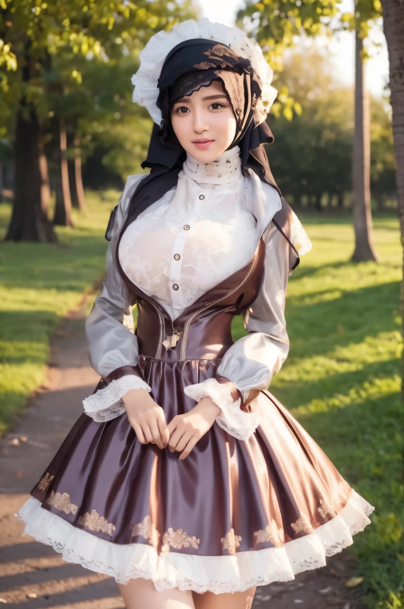 Hijab big breast realistic