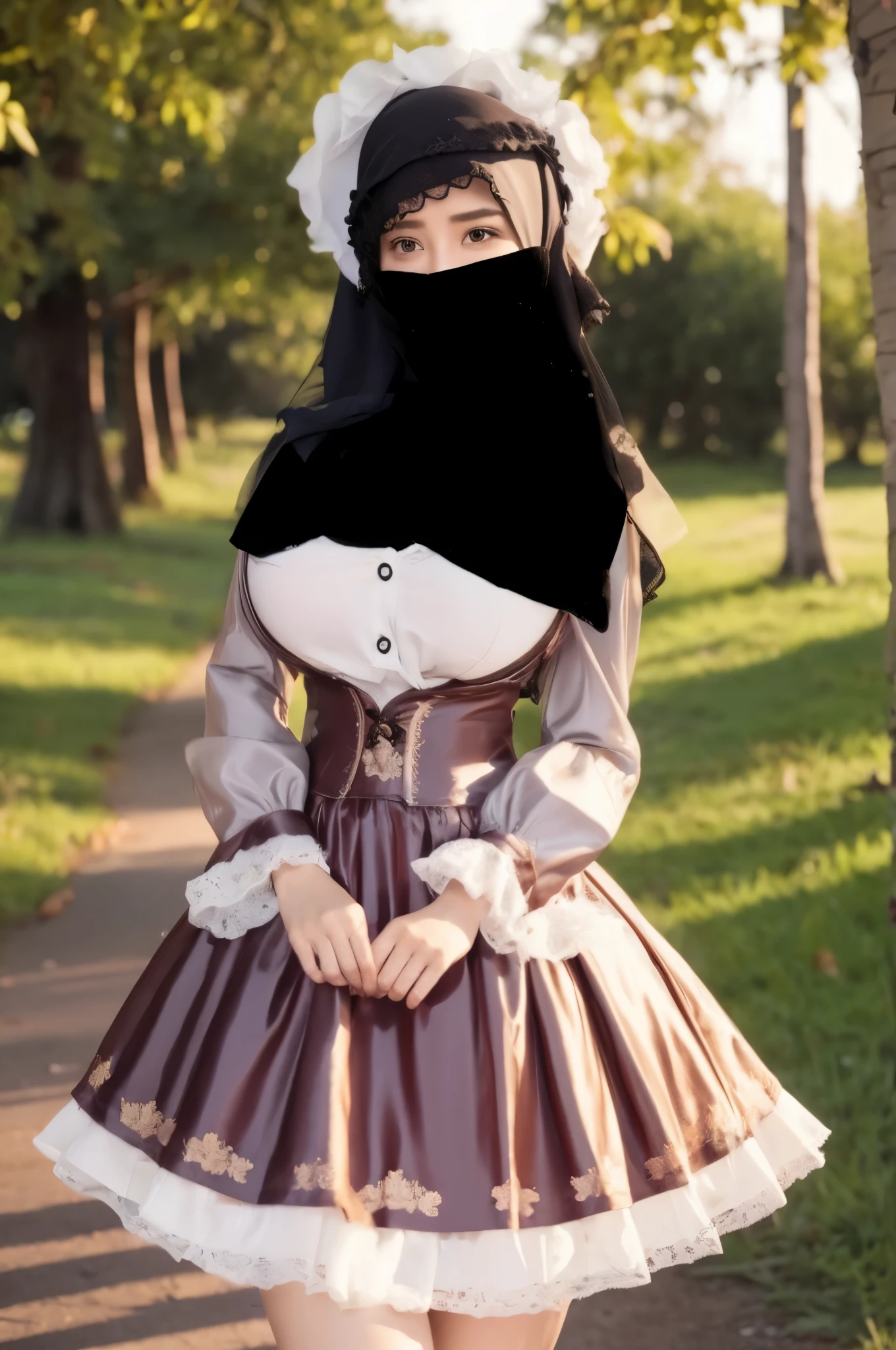 Hijab big breast realistic