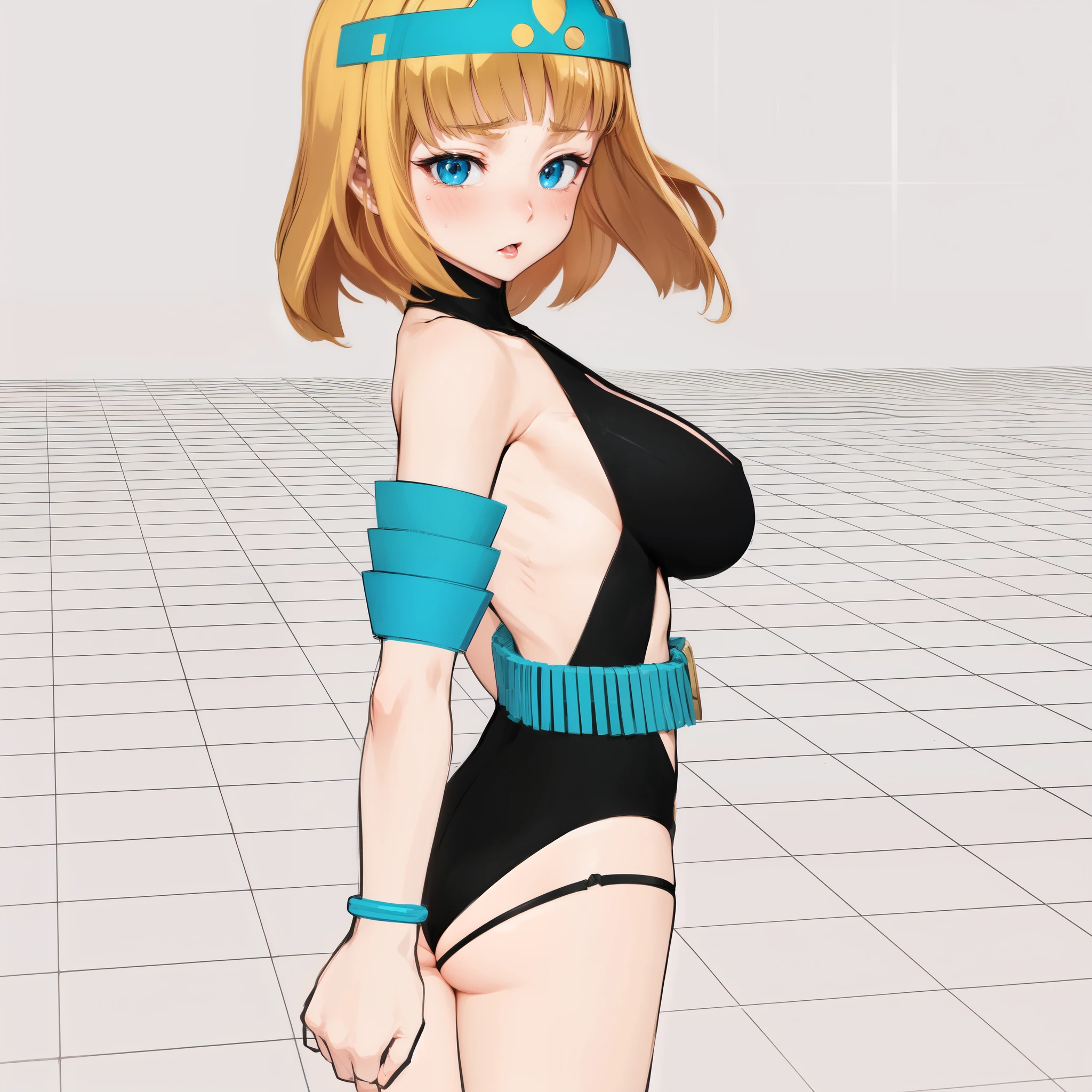 Female Combatant、Blonde Japan girl、Close-up of a girl in a black bikini、Black shiny bikini、Black boots、A golden snake circlet on his head、Saiyan Girl, wonderful, Nano Girl, Female body type, Inspired by Hiromu Arakawa, Anime Manga Robot!! Anime Girls, Fubuki, Full Body Suit, by Hiromu Arakawa、wonderful, silk, Beautiful and attractive anime , Anime Girls of the future, tears,Drooling,Pee,Sweat,Tongue out,incontinence,Peeing、Estrus、Eyes wide open,Estrus,Blushing,Nipples are erect,Face is hot、Lust、incontinence、Armpit Hair、pubic hair、Anguished expression、Doomsday Demon
