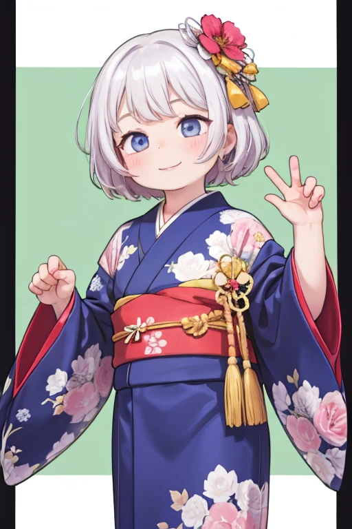 boy　smile　kimono