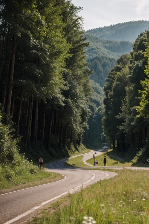 Natural landscapes, that resemble human figures 