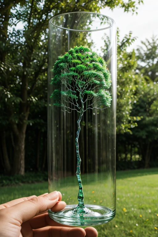 Draw glass trees