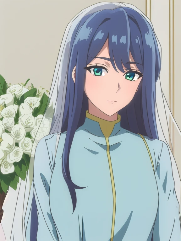 (((Best quality))),((Ultra-detailed)),((illustration)),((Disheveled hair)),((frilld)),(1 girl),(Solo),1girl,
1girl,
blue bow,
blue eyes,
blue flower,
blue ribbon,
blue rose,
bouquet,
breasts,
dress,
flower,
gradient,
gradient background,
grey background,
jewelry,
long hair,
necklace,
petals,
rose,
solo,
veil,
wedding dress,
white dress,
full body, (no mask:1.2, no glaess:1.2,green eyes:1.2,wedding dress:1.2)