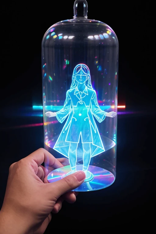 Draw a Hologram of a person