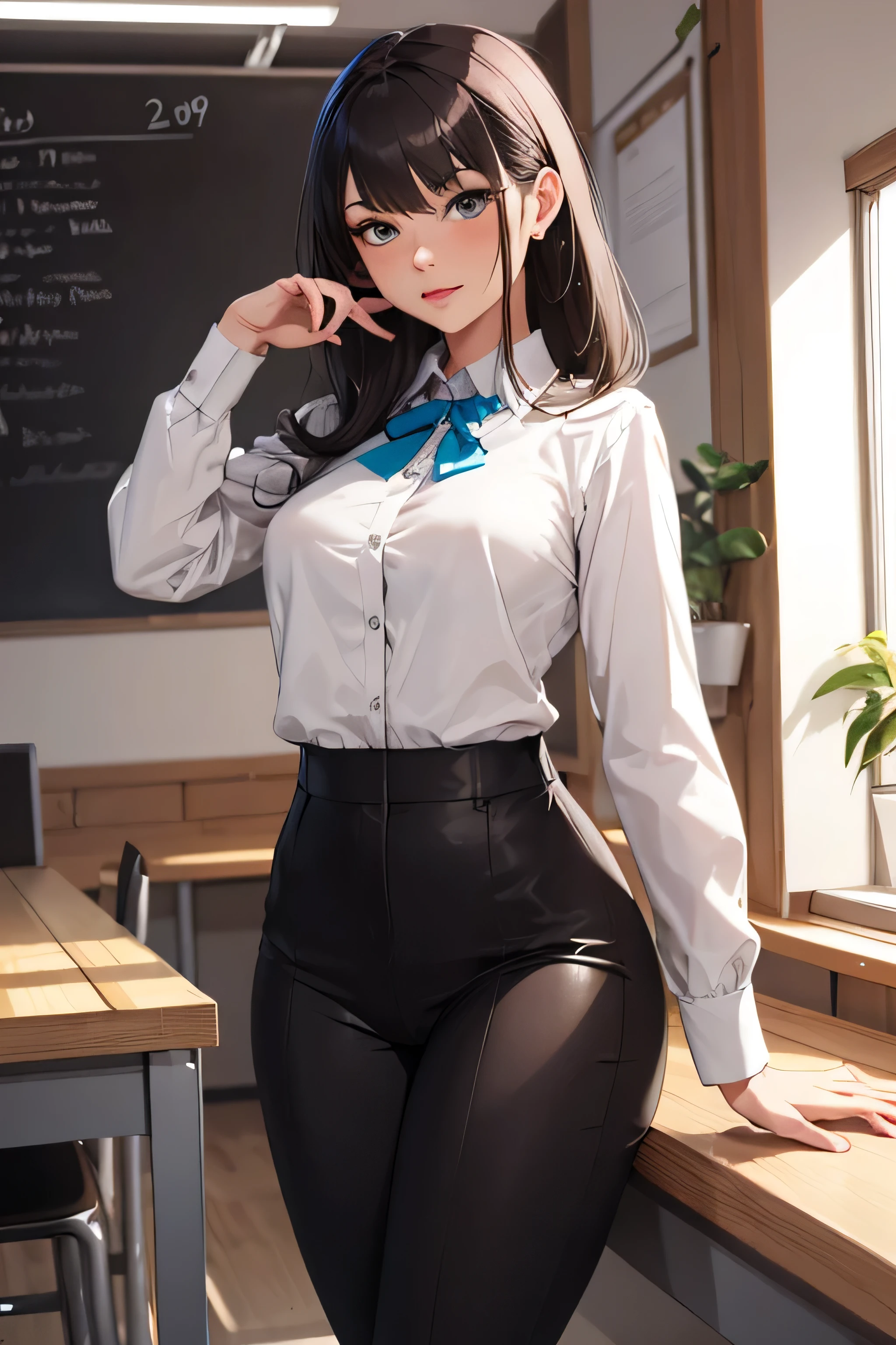 Attractive female profesor 
