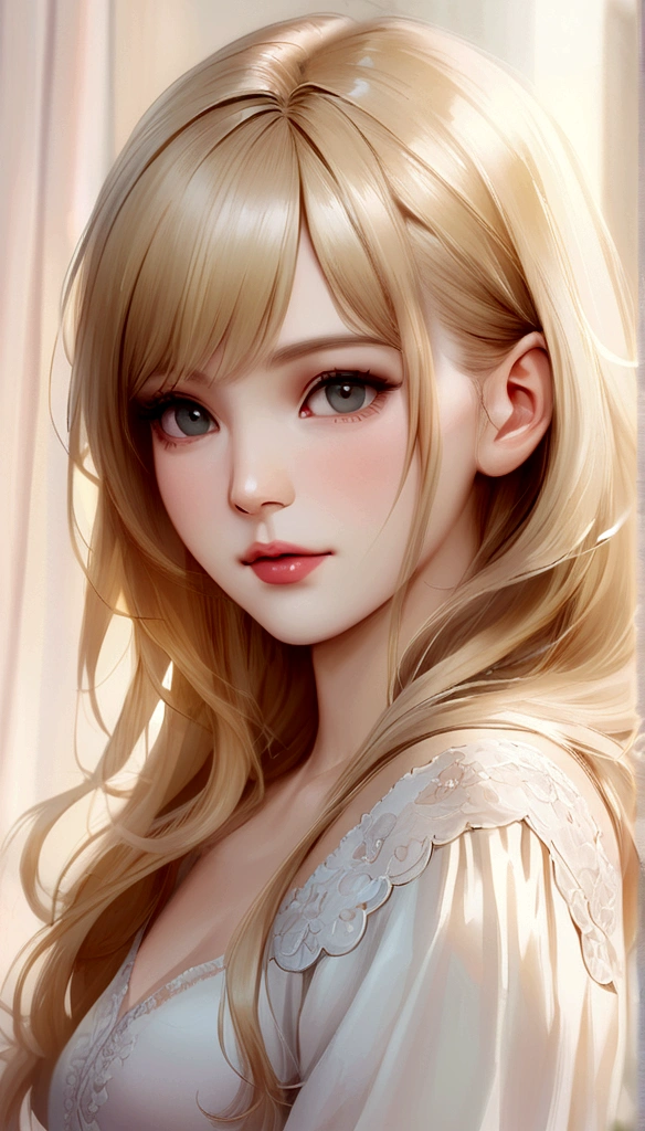Blonde realistic girl