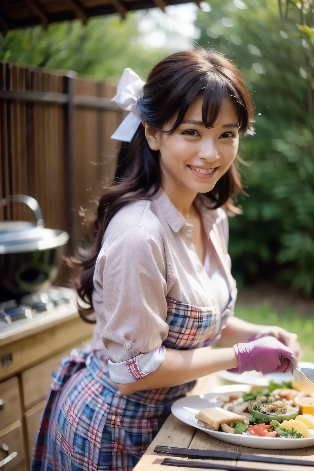 Put on some grill gloves。