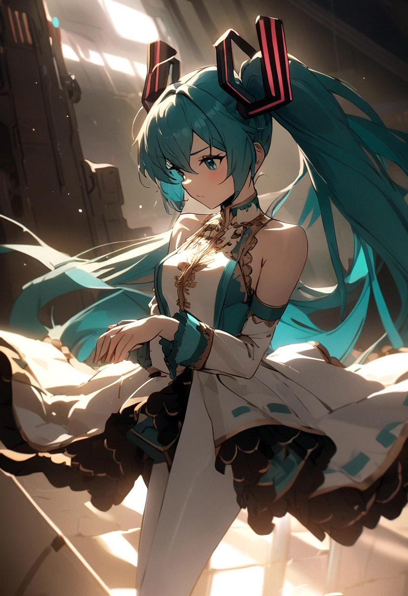 hatsune miku on mars, cinematic, masterpiece 