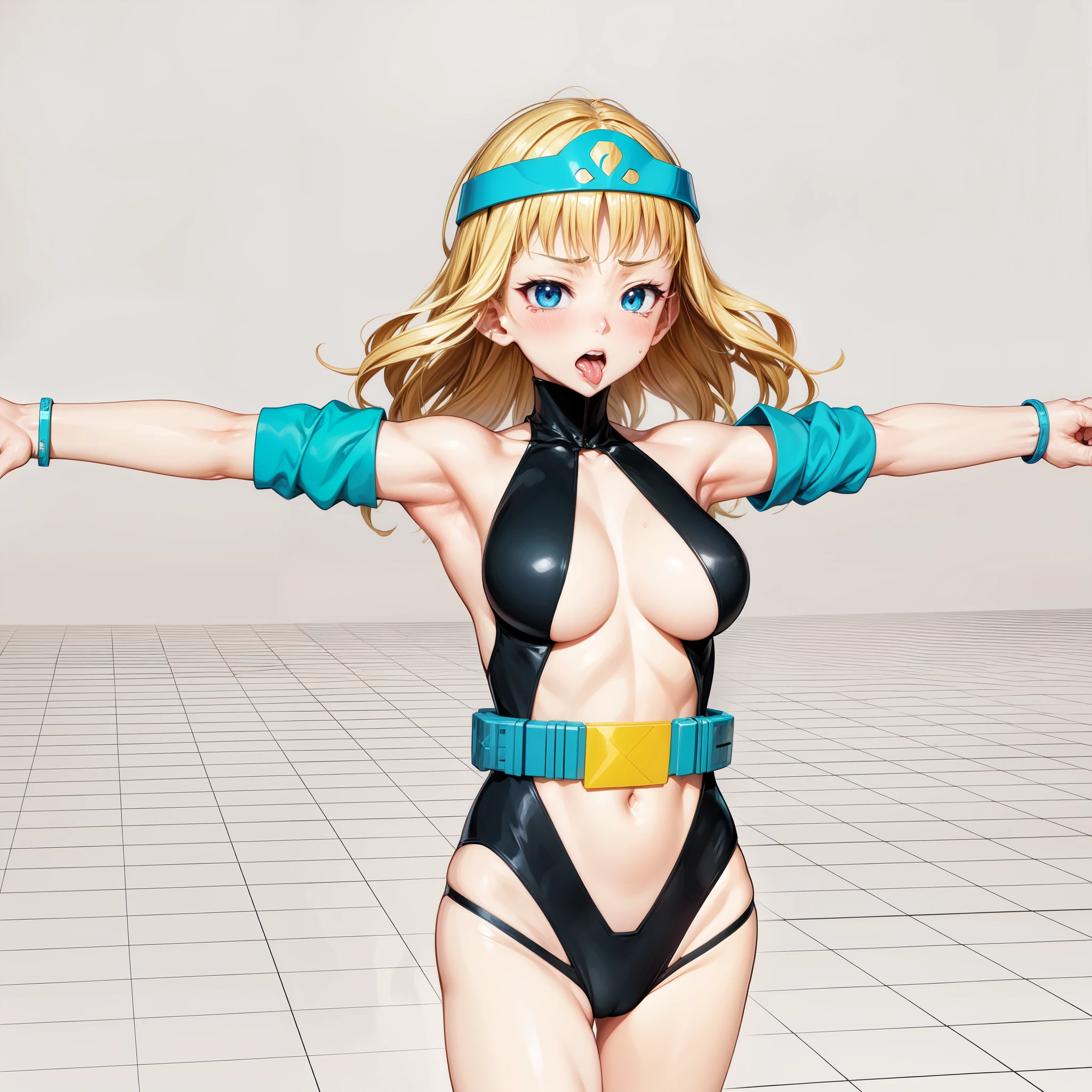 Female Combatant、Blonde Japan girl、Close-up of a girl in a black bikini、Black shiny bikini、Black boots、A golden snake circlet on his head、Saiyan Girl, wonderful, Nano Girl, Female body type, Inspired by Hiromu Arakawa, Anime Manga Robot!! Anime Girls, Fubuki, Full Body Suit, by Hiromu Arakawa、wonderful, silk, Beautiful and attractive anime , Anime Girls of the future, tears,Drooling,Pee,Sweat,Tongue out,incontinence,Peeing、Estrus、Eyes wide open,Estrus,Blushing,Nipples are erect,Face is hot、Lust、incontinence、Armpit Hair、pubic hair、Anguished expression、Doomsday Demon