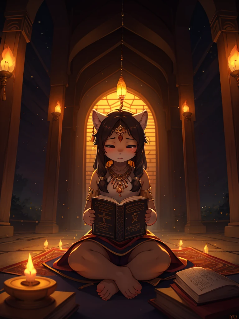 Hallucination, daydream , bokeh , Controlled by darkness, (Kama Sutra:0.9) , Indian Temple , Forbidden Scripture