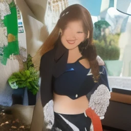 ((Best quality, 8k, Masterpiece :1.3)), Whole body, Sharp focus :1.2, A pretty woman with perfect figure :1.4, Slender abs :1.2, ((Dark brown hair, Big breasts :1.2)), body dress :1.1, (Night city view, Modern balcony :1.1), Highly detailed face and skin texture, Detailed eyes, Double eyelid, Small Bust, OL Uniform, Office Wear, white T-shirt, exposed cleavage, (Black Pantyhose), (No Panties), Interior Scene, Office