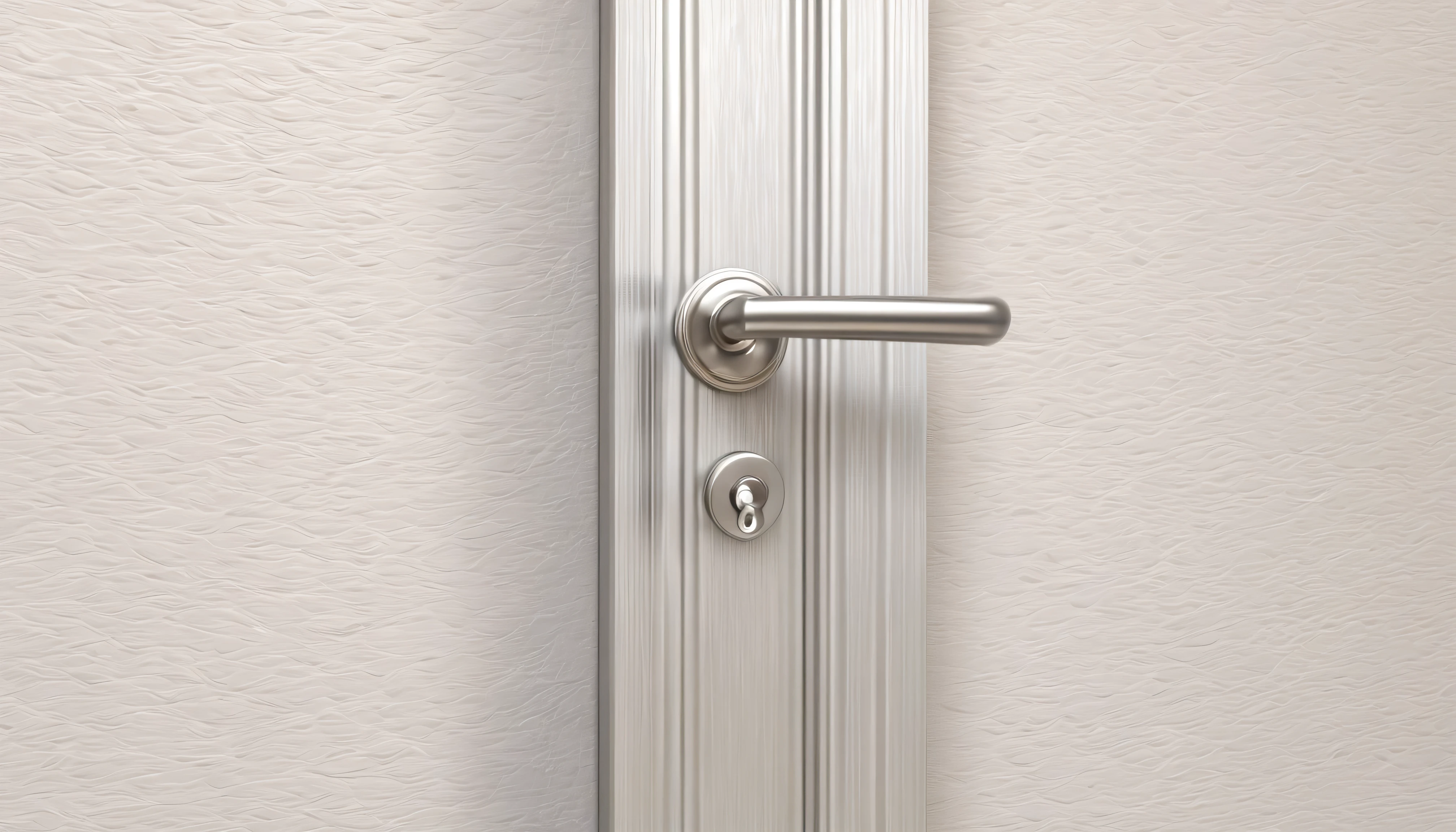 a single door handle, isolated, highly detailed, hyperrealistic, 8k, detailed metal textures, reflective surface, warm lighting, studio lighting, photorealistic, smooth edges, high quality