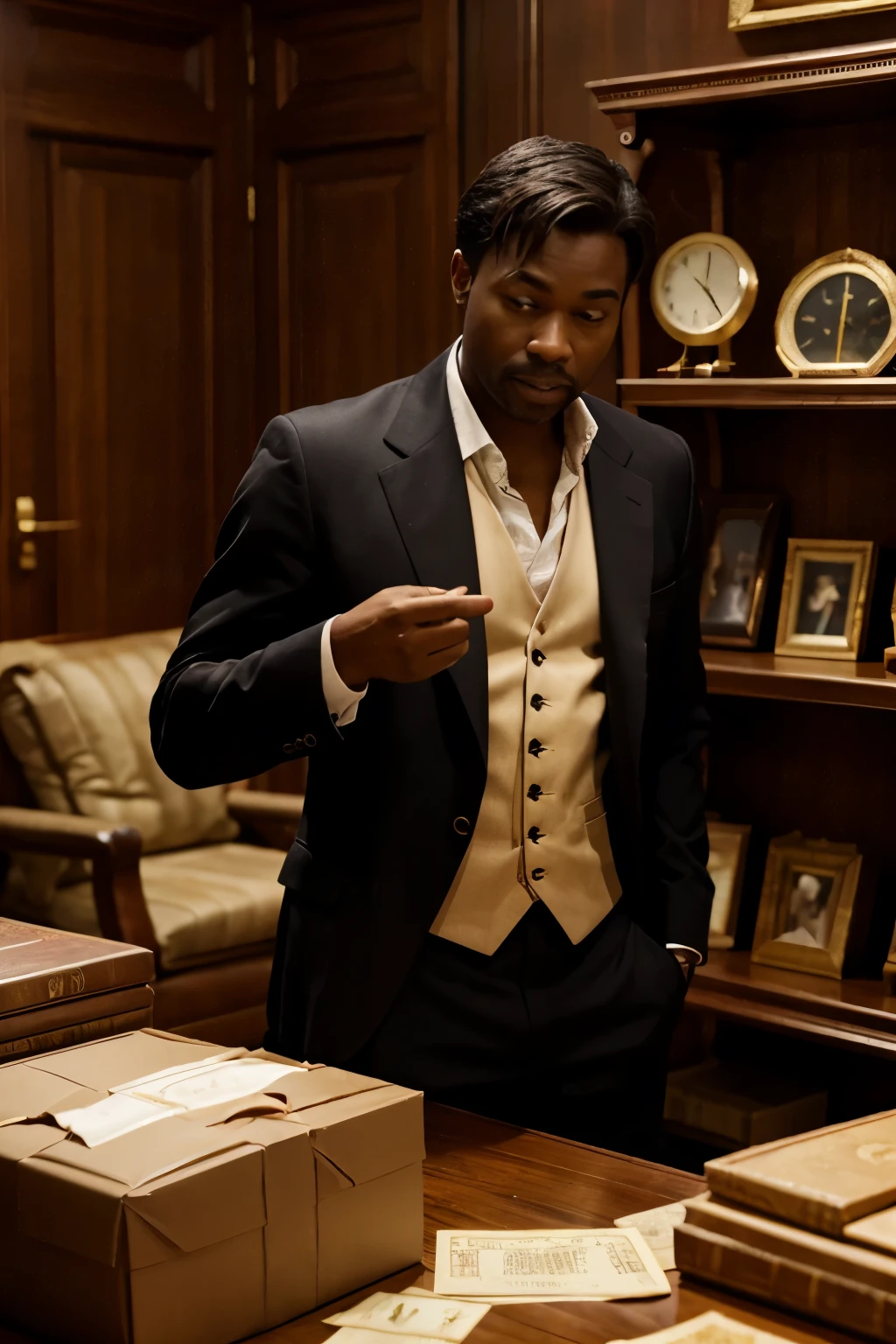 Will returns to the present time, selling his stolen goods and amassing wealth rapidly.