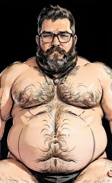 ( Photography Coast view),Style Snthwve Nvinkpunk Style Snthwve Nvinkpunk Drunk Man (Only chubby, plump male image, with extremely thick thighs, a big belly, fat. he is 56 years old. He is bearded, full beard, very long beard. he wears prescription glasses. There's a man, chubby, chubby, extremely thick thighs, large belly, fat, wearing a sleeveless t-shirt, gray sweatpants, Eyeglasses, barbar grande cheia e longa, grisalho, nordic lanyard on neck rings watch bracelet full body tattoos full body photography full body image, sitting on a bench in a gym, em uma academia, heavy appearance, encorpado, He's strong, He's chubby, muscular, He's bald with a mustache, barba a fazer, negro, encorpado, parrudo, ele tem cerca de 58 anos de idade, ele tem cerca de ,58 anos, coxas grandes, malhar. Usando fones de ouvido cor vermelho com detalhes branco. Malhando de frente ao expectador